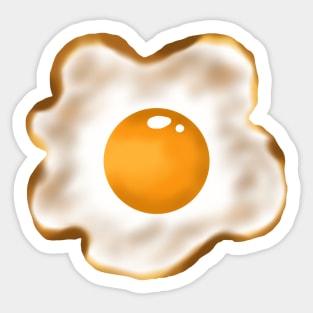 Burnt fried eggs Sticker